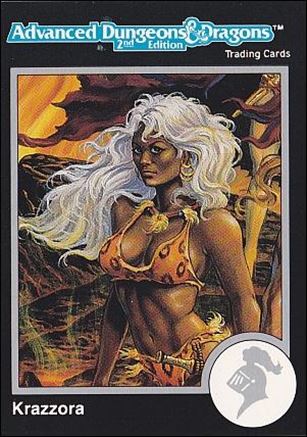 TSR 1991 Trading Cards Premier Edition Factory Set (Base Set) card 82 AD&D - Krazzora