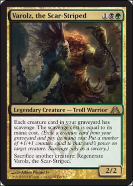 Magic the Gathering: Dragon's Maze (Base Set) card 112 Varolz, the Scar-Striped