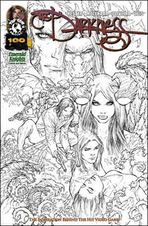 Darkness (1996) issue 100-F  Marc Silvestri Emerald Knights Sketch Cover