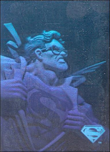 Superman Holo Series (Silver Hologram Base Set) card 1 Menace Over Metropolis 