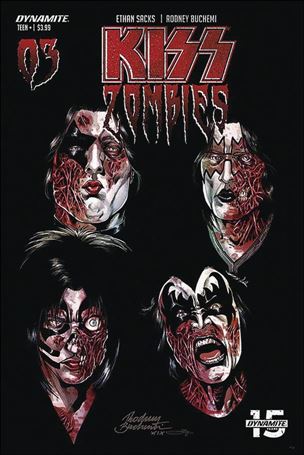 Kiss Zombies issue 3-C Rodney Buchemi Cover