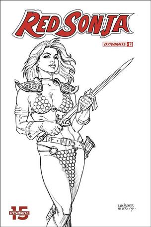 Red Sonja (2019) issue 13-P Joseph Michael Linsner 1:30 Black and White Cover