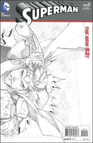 Superman (2011) issue 0-B 1:25 Wraparound Sketch Cover