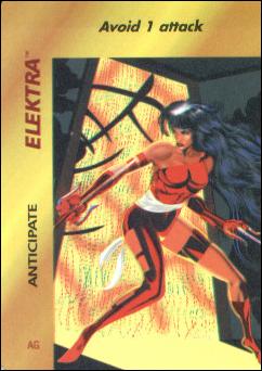 Marvel OverPower (Base Set) card nn95 Elektra: Anticipate