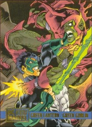 DC Versus Marvel / Marvel Versus DC (Base Set) card 74 Green Lantern/ Green Goblin