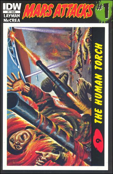 Mars Attacks (2012) issue 1-I Card #9 (The Human Torch)