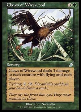 Magic the Gathering: Scourge (Base Set) card 114 Claws of Wirewood