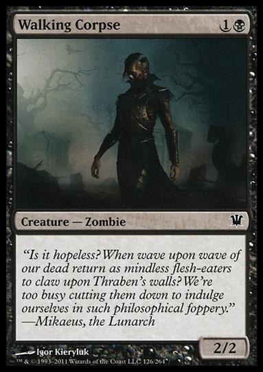 Magic the Gathering: Innistrad (Base Set) card 126 Walking Corpse
