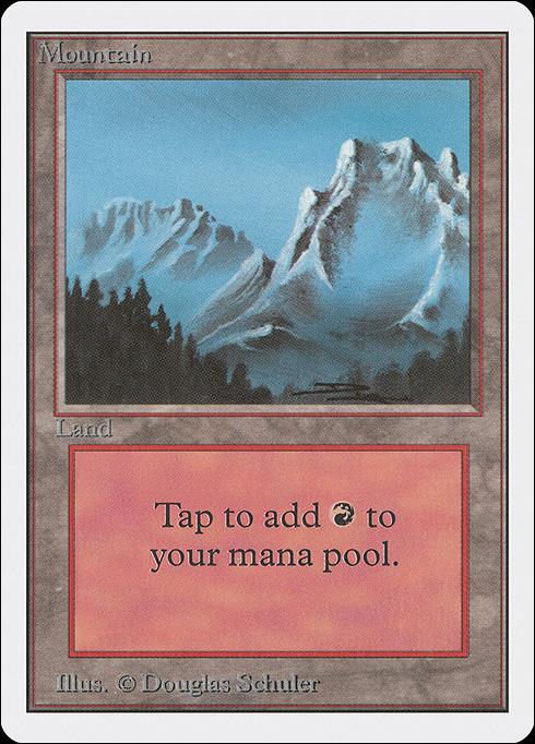 Magic the Gathering: Unlimited (Base Set) card 291 Mountain