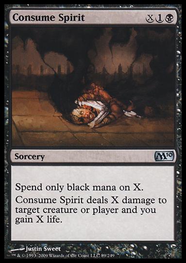 Magic the Gathering: 2010 Core Set (Base Set) card 89 Consume Spirit