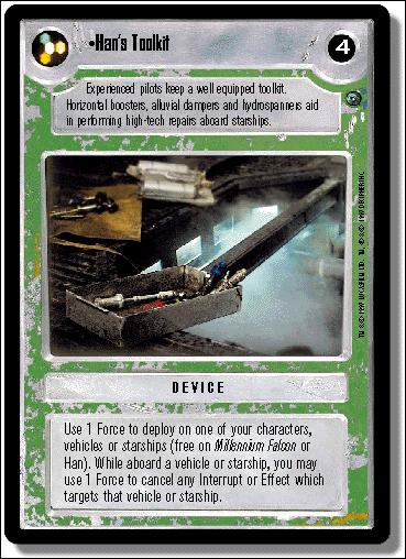 Star Wars: Dagobah Limited (Base Set) card 100 Han's Toolkit