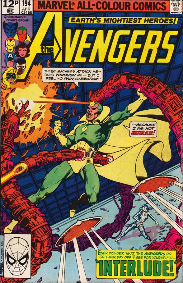 Avengers (1963) issue 194-B UK Price Cover