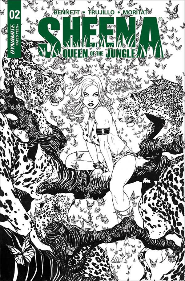 Sheena: Queen of the Jungle (2017) issue 2-G Mike McKone B&W Cover