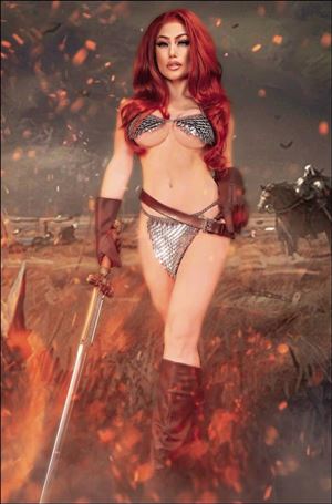 Red Sonja: Empire of the Damned issue 3-H Cosplay Photo Virgin 1:10 Cardstock Cover