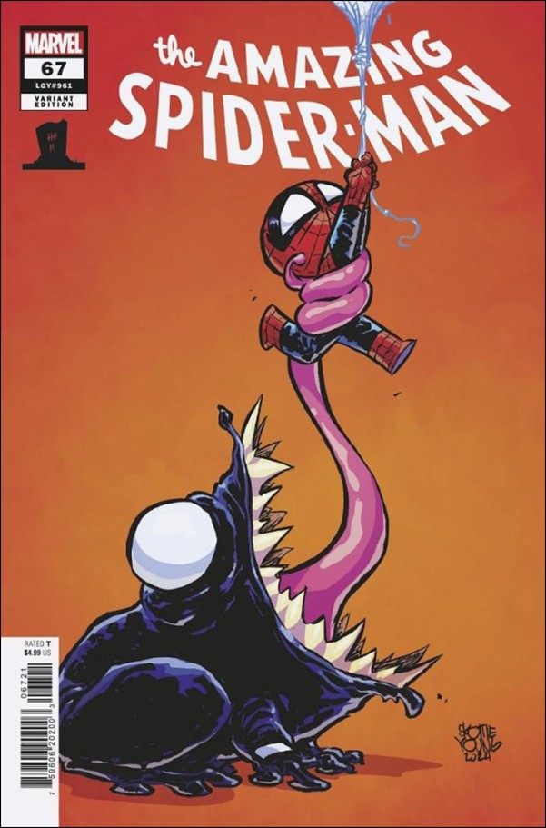 Amazing Spider-Man (2022) issue 67-C Skottie Young 8 Deaths of Spider-Man Cover