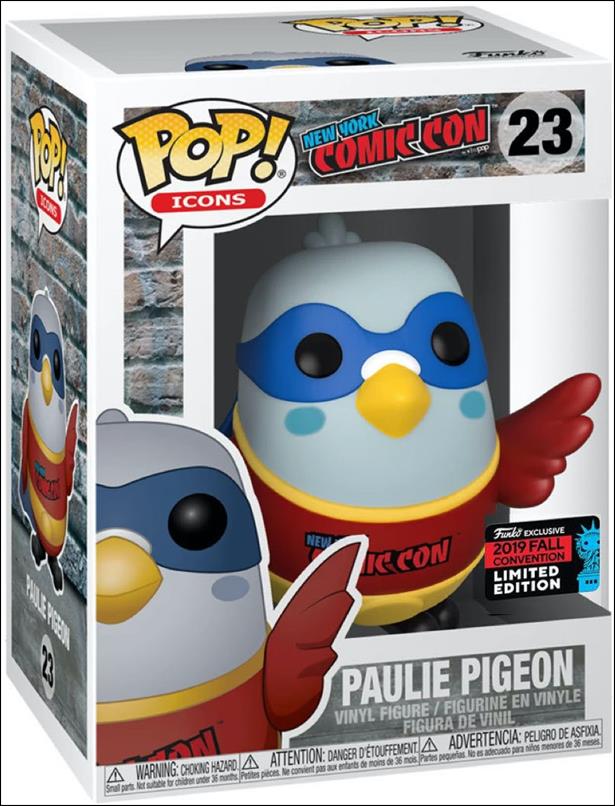 POP! Icons figure 23-D Paulie Pigeon (Red) Fall Convention Exclusive