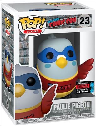 POP! Icons figure 23-D Paulie Pigeon (Red) Fall Convention Exclusive