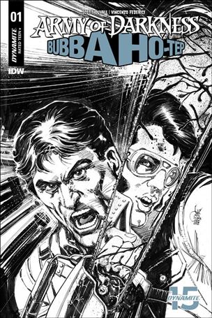 Army of Darkness/Bubba Ho-Tep issue 1-J Tom Mandrake 1:40 Black & White Cover