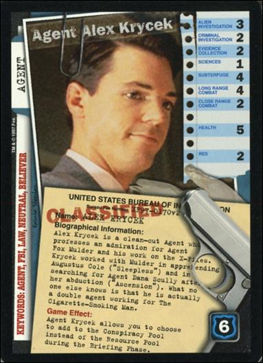 X-Files: The Truth Is Out There (Base Set) card XF97-0170v2 Agent Alex Krycek