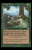 Magic the Gathering: Portal (Base Set) card 178 Nature's Lore
