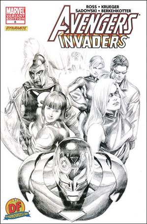 Avengers/Invaders issue 8-C Dynamic Forces Alex Ross Sketch Cover 1/699