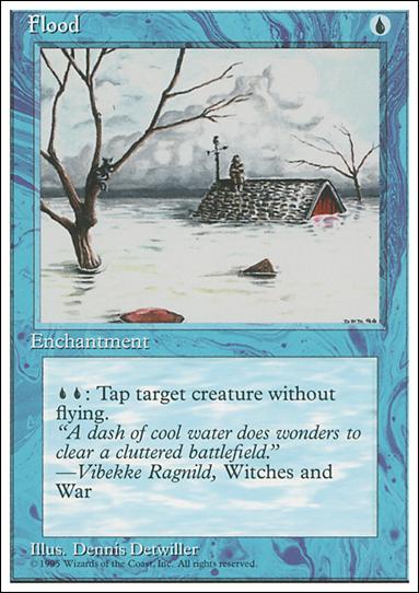 Magic the Gathering: 4th Edition (Base Set) card 73 Flood