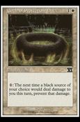 Magic the Gathering: 6th Edition (Base Set) card 8 Circle of Protection: Black