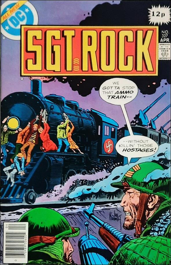 Sgt. Rock (1977) issue 327-B UK Price Cover