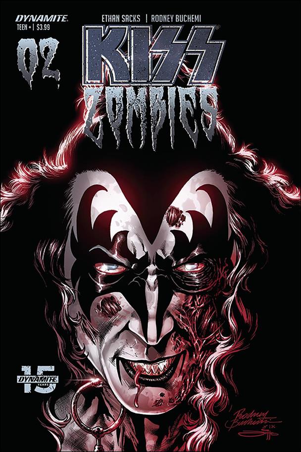 Kiss Zombies issue 2-C Rodney Buchemi Cover