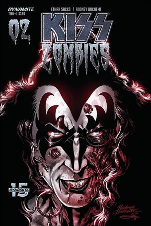 Kiss Zombies issue 2-C Rodney Buchemi Cover