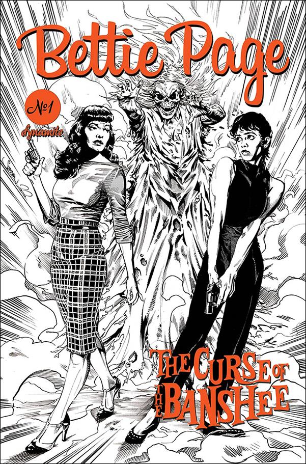 Bettie Page: The Curse of the Banshee issue 1-K Stephen Mooney 1:10 Pencil Art Cover