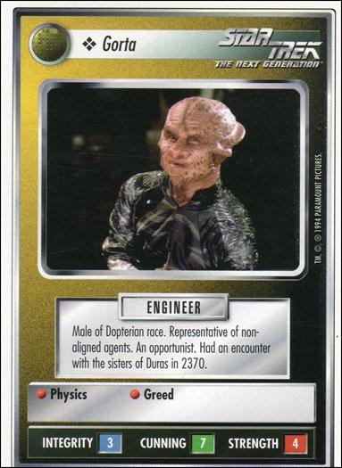 Star Trek: Premiere Unlimited (Base Set) card 297 Gorta