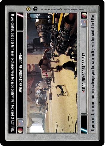 Star Wars: Tatooine Limited (Base Set) card 94 Tatooine: Podracer Bay