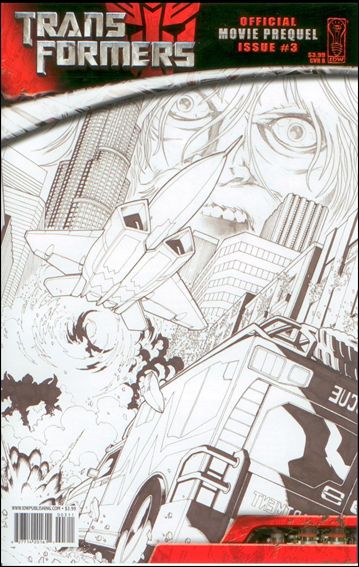 Transformers: Movie Prequel issue 3-B Standard Sketch Cover