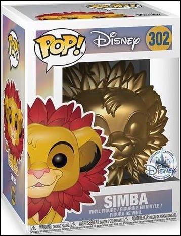 POP! Disney figure 302-C Simba (Gold) Disney Store