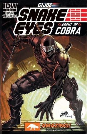 G.I. Joe: Snake Eyes, Agent of Cobra issue 1-C Rob Liefeld Amazing! Comic Convention Cover 1/1000