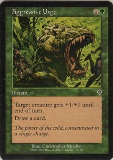 Magic the Gathering: Invasion (Base Set) card 181 Aggressive Urge