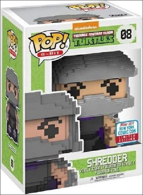 POP! 8-Bit figure 8 Shredder NYCC 2017 Exclusive