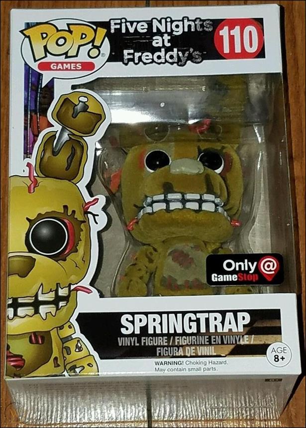 POP! Games figure 110-C Springtrap (Flocked GameStop Exclusive)