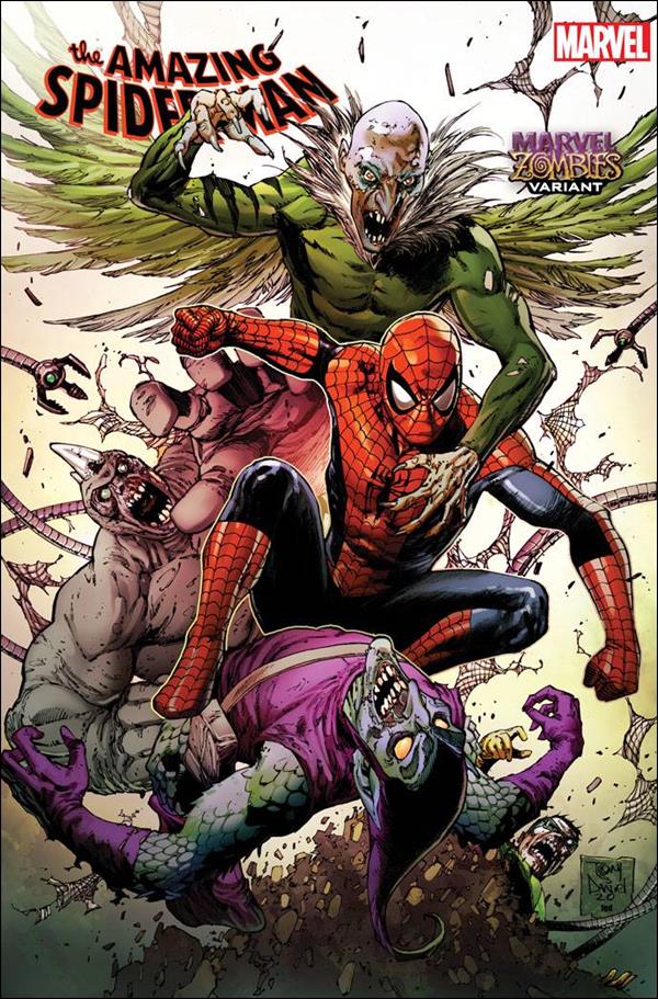 Amazing Spider-Man (2018) issue 44-B Tony Daniel Marvel Zombies Cover