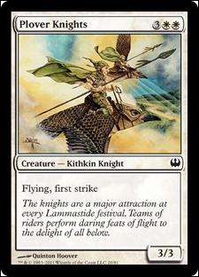 Magic the Gathering: Duel Decks: Knights vs. Dragons (Base Set) card 20 Plover Knights