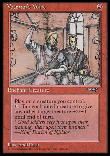 Magic the Gathering: Alliances (Base Set) card 84 Veteran's Voice