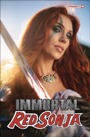 Immortal Red Sonja issue 4-E Cosplay Photo Cover