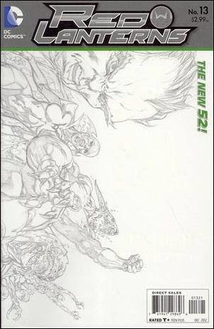 Red Lanterns issue 13-B 1:25 Wraparound Sketch Cover