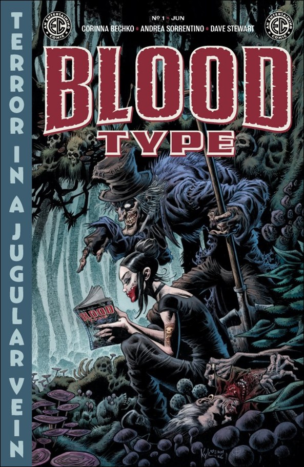 Blood Type issue 1-G Kyle Hotz Horror Host 1:100 Cover
