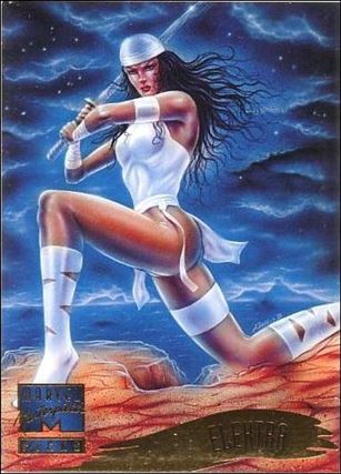 1995 Marvel Masterpieces (Base Set) card 124 Elektra