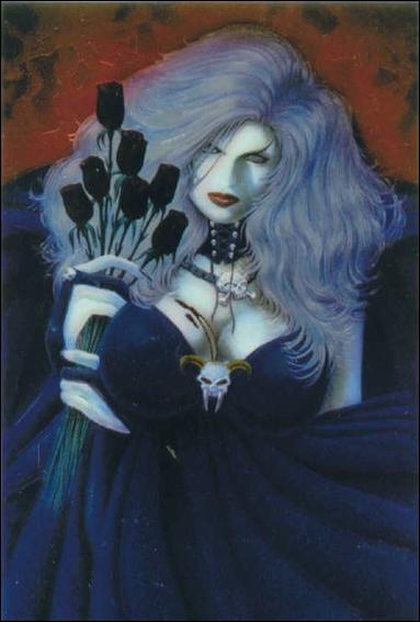 Lady Death Mega Chromium (Base Set) card 22 Black Roses