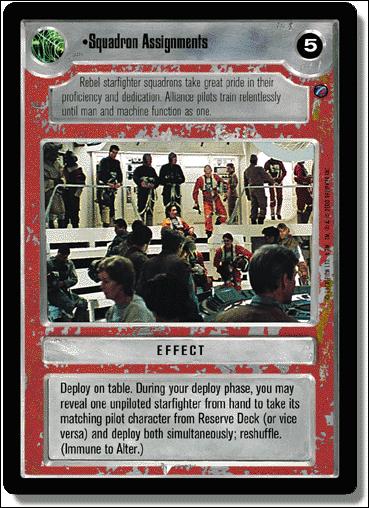 Star Wars: Death Star II Limited (Base Set) card 130 Squadron Assignments
