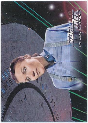 Star Trek: The Next Generation - The Episode Collection Season Three (Base Set) card 208 Mission Chronology - Card D