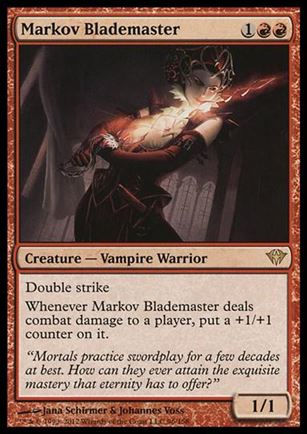 Magic the Gathering: Dark Ascension (Base Set) card 96 Markov Blademaster